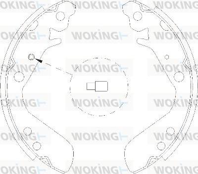 Woking Z4156.00 - Спирачна челюст vvparts.bg