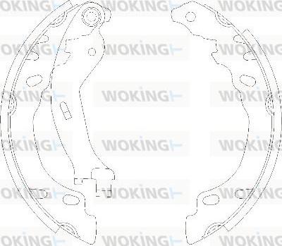 Woking Z4158.00 - Спирачна челюст vvparts.bg