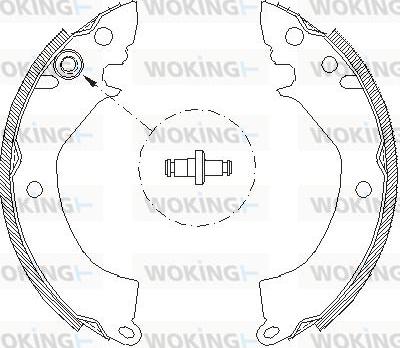 Woking Z4157.00 - Спирачна челюст vvparts.bg