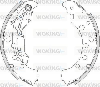 Woking Z4161.00 - Спирачна челюст vvparts.bg