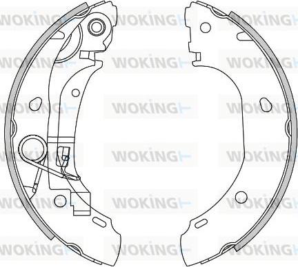 Woking Z4163.00 - Спирачна челюст vvparts.bg
