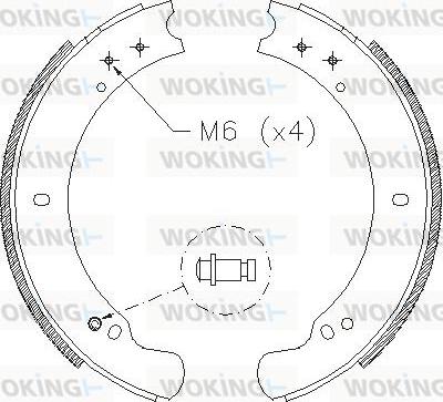 Woking Z4162.00 - Спирачна челюст vvparts.bg