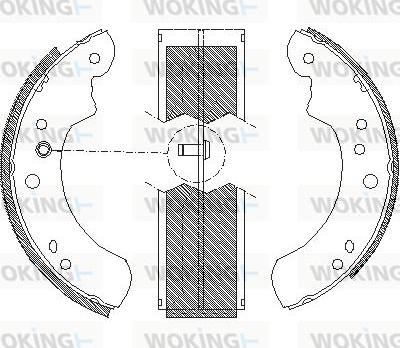 Woking Z4112.00 - Спирачна челюст vvparts.bg