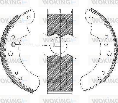 Woking Z4112.01 - Спирачна челюст vvparts.bg