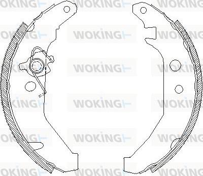 Woking Z4185.00 - Спирачна челюст vvparts.bg