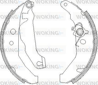 Woking Z4185.01 - Спирачна челюст vvparts.bg