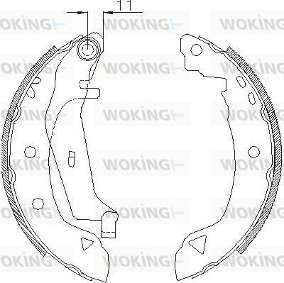 Woking Z4182.02 - Спирачна челюст vvparts.bg