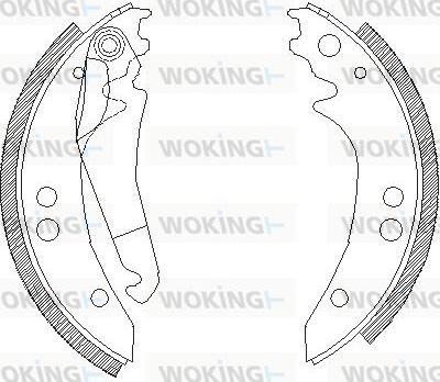 Woking Z4136.00 - Спирачна челюст vvparts.bg