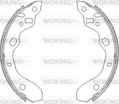 Woking Z4128.00 - Спирачна челюст vvparts.bg