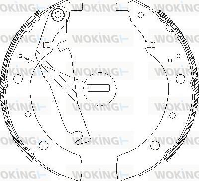 Woking Z4173.00 - Спирачна челюст vvparts.bg