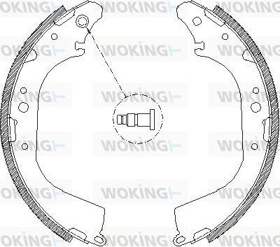Woking Z4172.00 - Спирачна челюст vvparts.bg