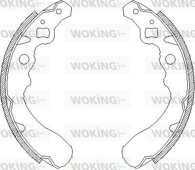 Woking Z4390.00 - Спирачна челюст vvparts.bg
