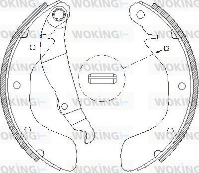 Woking Z4398.00 - Спирачна челюст vvparts.bg