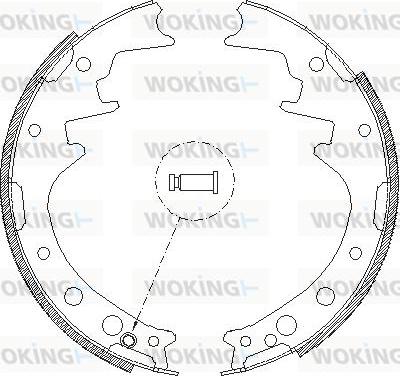 Woking Z4346.00 - Спирачна челюст vvparts.bg