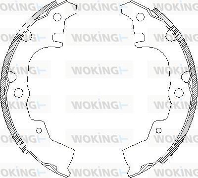 Woking Z4340.00 - Спирачна челюст vvparts.bg