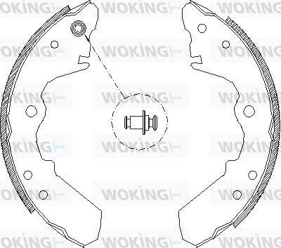 Woking Z4343.00 - Спирачна челюст vvparts.bg