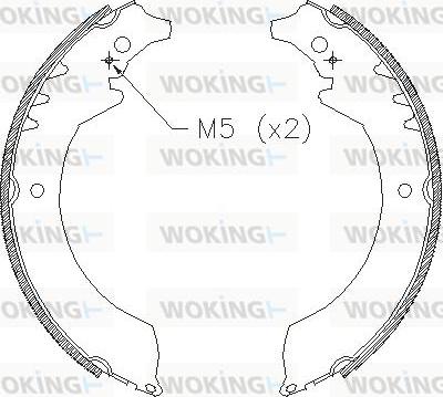 Woking Z4355.00 - Спирачна челюст vvparts.bg