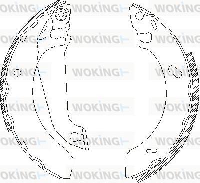 Woking Z4304.00 - Спирачна челюст vvparts.bg