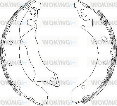 Woking Z4300.00 - Спирачна челюст vvparts.bg