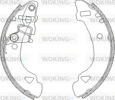 Woking Z4303.00 - Спирачна челюст vvparts.bg