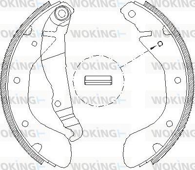 Woking Z4307.00 - Спирачна челюст vvparts.bg