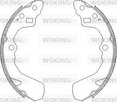 Woking Z4386.00 - Спирачна челюст vvparts.bg
