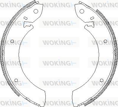 Woking Z4245.00 - Спирачна челюст vvparts.bg