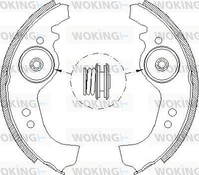 Woking Z4258.01 - Спирачна челюст vvparts.bg