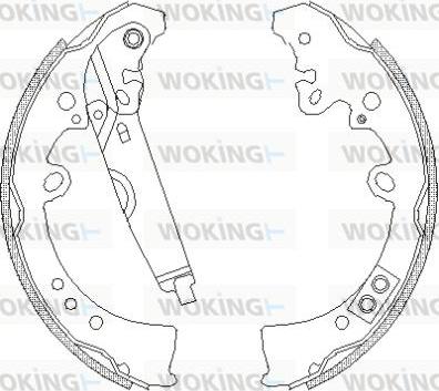 Woking Z4218.01 - Спирачна челюст vvparts.bg
