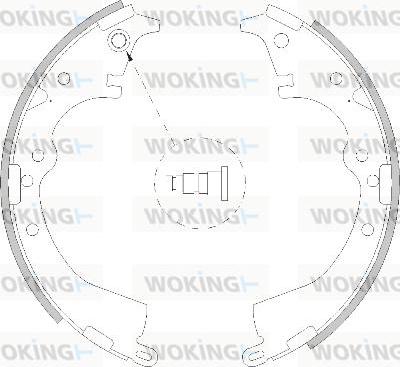 Woking Z4217.00 - Спирачна челюст vvparts.bg