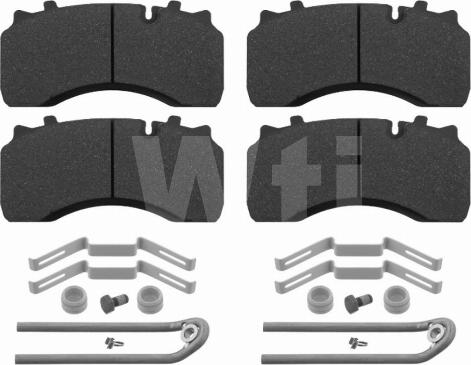Wti Automotive K714588 - Комплект спирачно феродо, дискови спирачки vvparts.bg