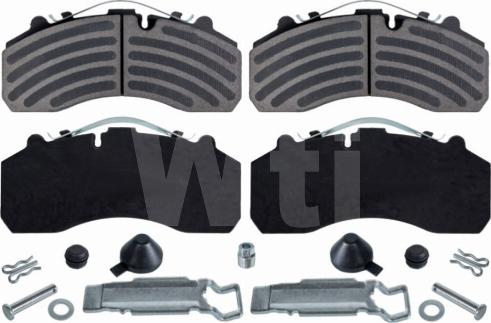 Wti Automotive K715902 - Комплект спирачно феродо, дискови спирачки vvparts.bg