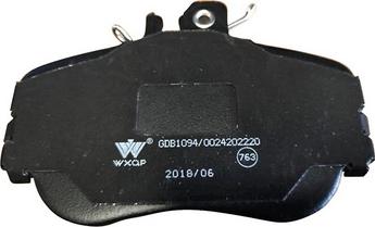 WXQP 140641 - Комплект спирачно феродо, дискови спирачки vvparts.bg