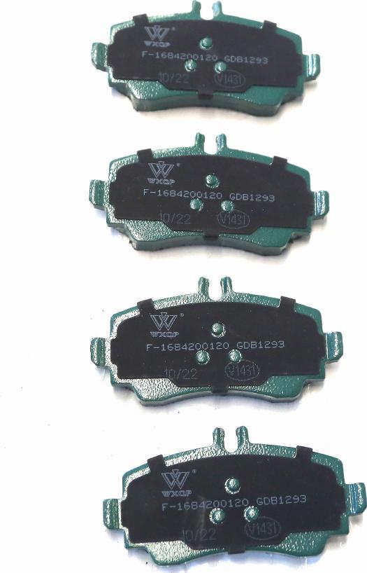 WXQP 140275 - Комплект спирачно феродо, дискови спирачки vvparts.bg