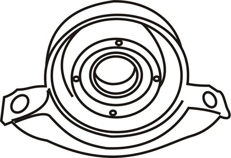 WXQP 160389 - Опора карданен вал vvparts.bg