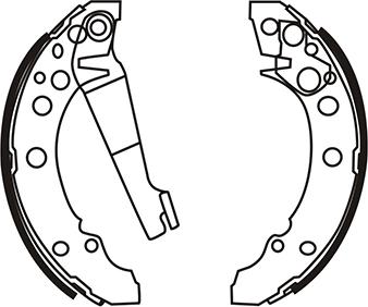 WXQP 340163 - Комплект спирачна челюст vvparts.bg