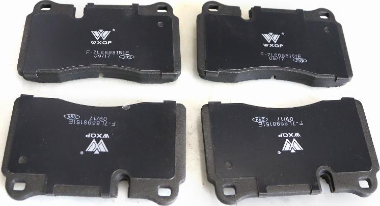 WXQP 340201 - Комплект спирачно феродо, дискови спирачки vvparts.bg