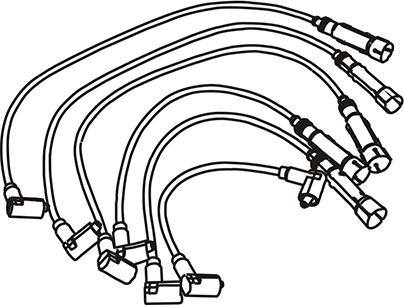 WXQP 351865 - Комплект запалителеи кабели vvparts.bg