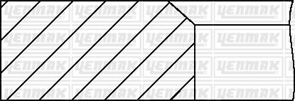 Yenmak 91-09301-100 - Комплект сегменти vvparts.bg