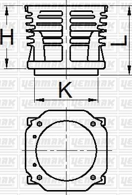 Yenmak 51-95627-000 - Цилиндрова риза vvparts.bg