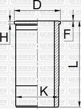 Yenmak 51-05483-000 - Цилиндрова риза vvparts.bg