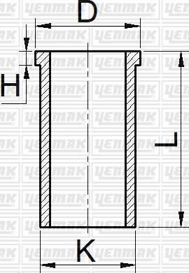 Yenmak 51-65813-000 - Цилиндрова риза vvparts.bg