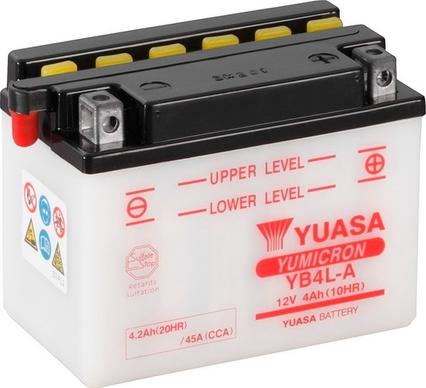 Yuasa YB4L-A - Стартов акумулатор vvparts.bg