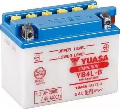 Yuasa YB4L-B - Стартов акумулатор vvparts.bg