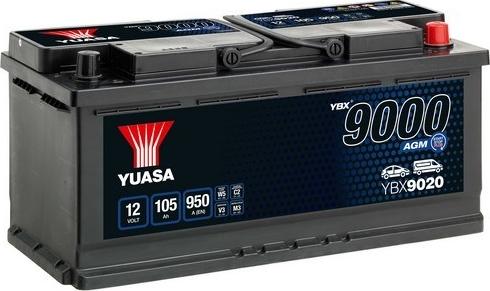 Yuasa YBX9020 - Стартов акумулатор vvparts.bg