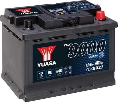 Yuasa YBX9027 - Стартов акумулатор vvparts.bg