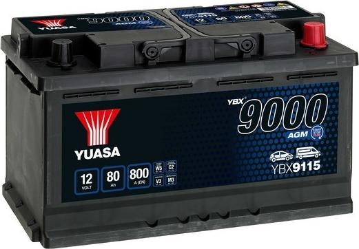 Yuasa YBX9115 - Стартов акумулатор vvparts.bg