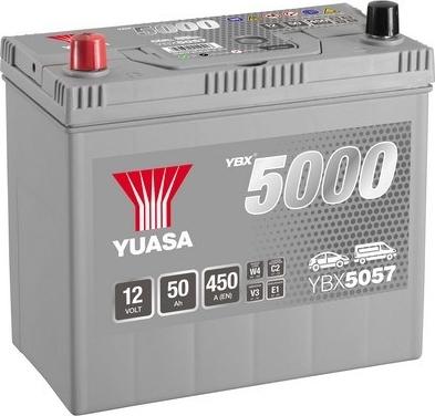 Yuasa YBX5057 - Стартов акумулатор vvparts.bg