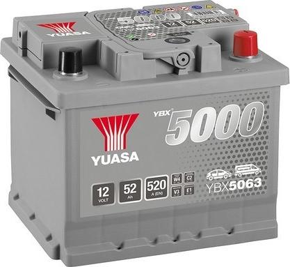 Yuasa YBX5063 - Стартов акумулатор vvparts.bg