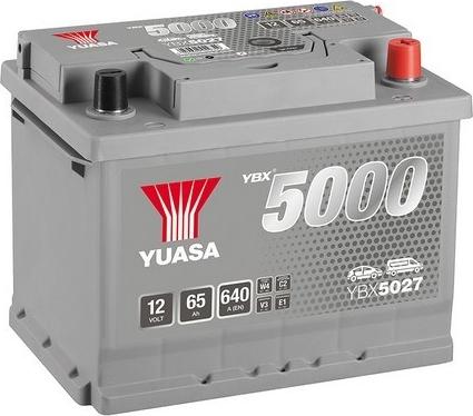Yuasa YBX5027 - Стартов акумулатор vvparts.bg